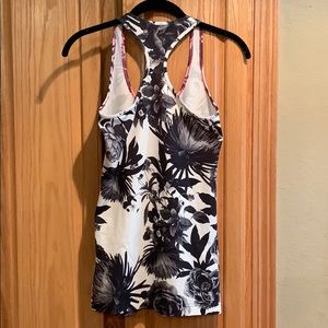 lululemon athletica Tops - Lululemon Cool Racerback Brisk Bloom Black White lululemon athletica Tops - Lululemon Cool Racerback Brisk Bloom Black White